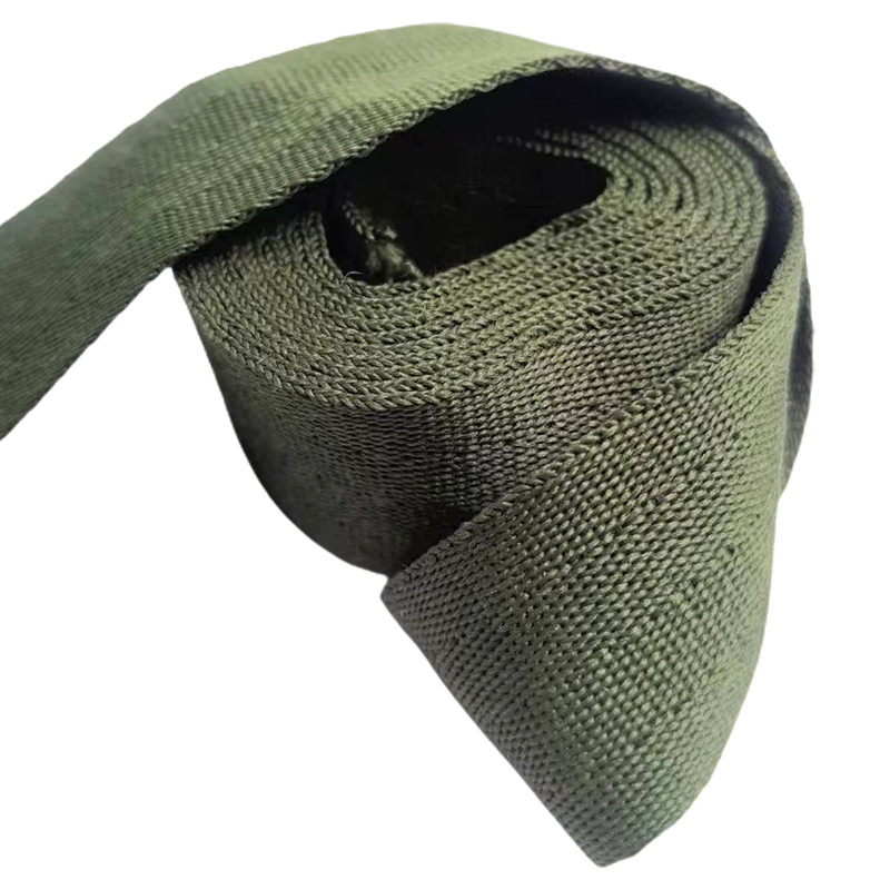 Tamaño Personalizable Eco-Friendly Pure Polyester Herringbone Webbing para la resistencia al desgaste
