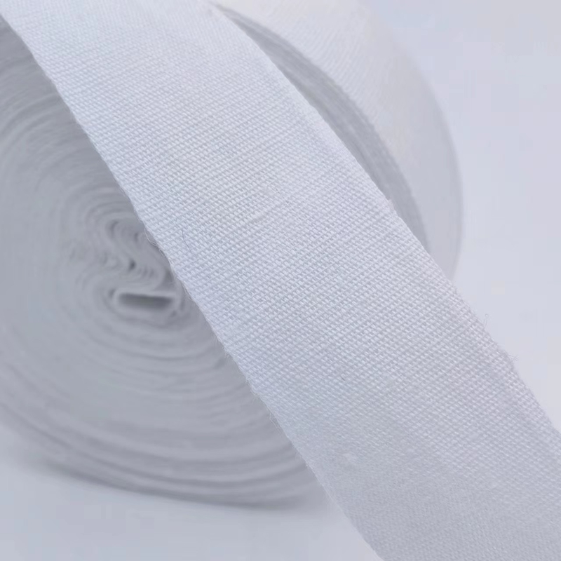 4 cm de lino blanco tejido Decoración de la boda de Navidad Cintas hechas a mano y personalizables