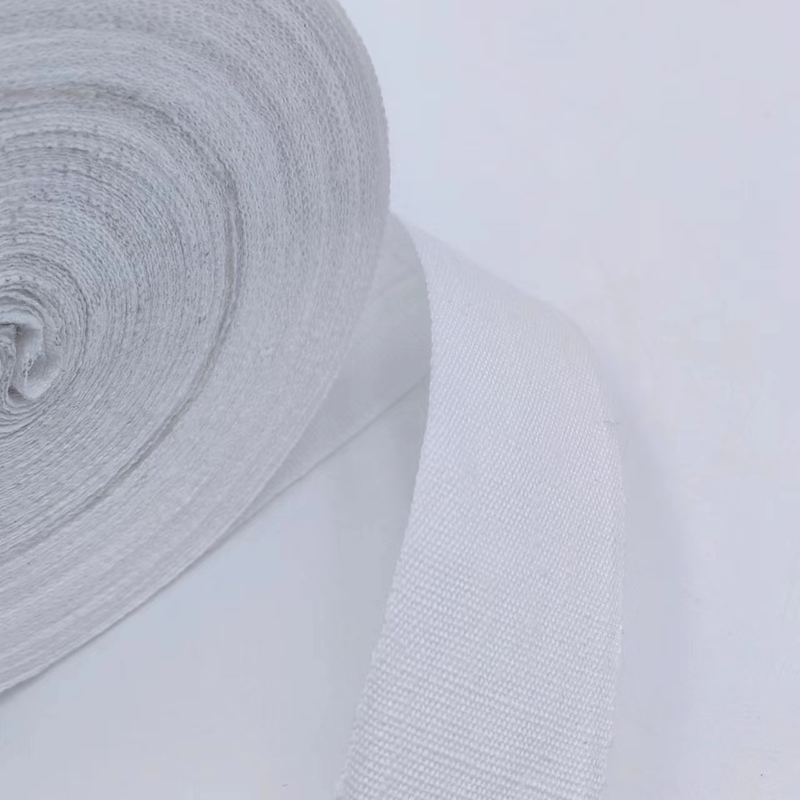 4 cm de lino blanco tejido Decoración de la boda de Navidad Cintas hechas a mano y personalizables