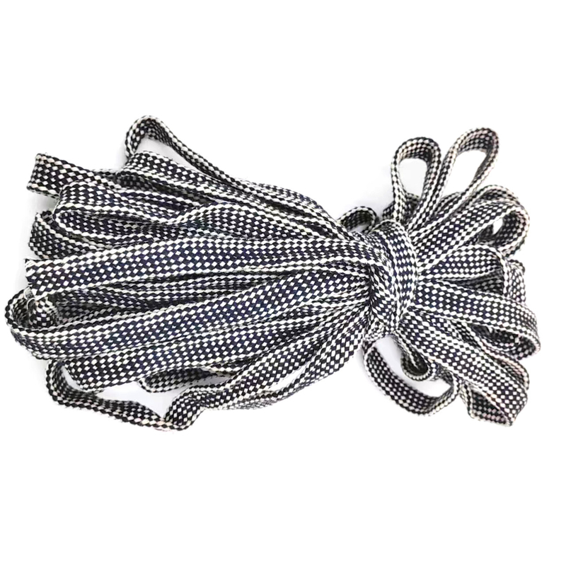 Cuerdas de cáñamo 100% negro y blanco cuerda trenzada llana duradera llana cuerda de cáñamo para el calzado