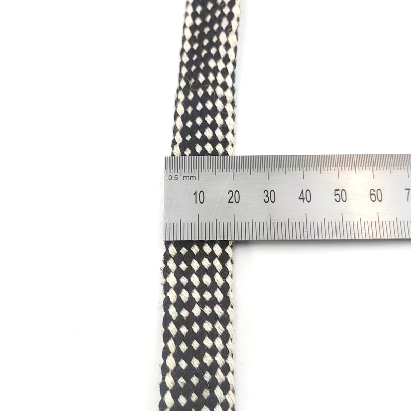 Cuerdas de cáñamo 100% negro y blanco cuerda trenzada llana duradera llana cuerda de cáñamo para el calzado