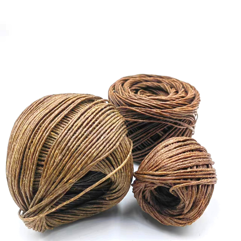 Artesanía de bricolaje respetuosa con el medio ambiente Cuerdas sostenibles de jute de 2 mm con 100% cáñamo y cera de abeja