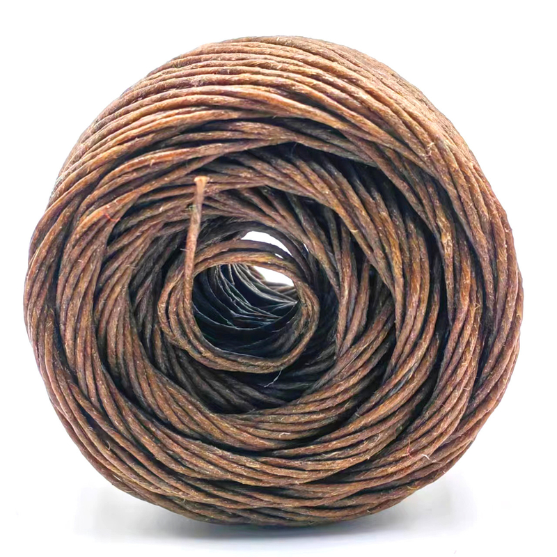 Artesanía de bricolaje respetuosa con el medio ambiente Cuerdas sostenibles de jute de 2 mm con 100% cáñamo y cera de abeja