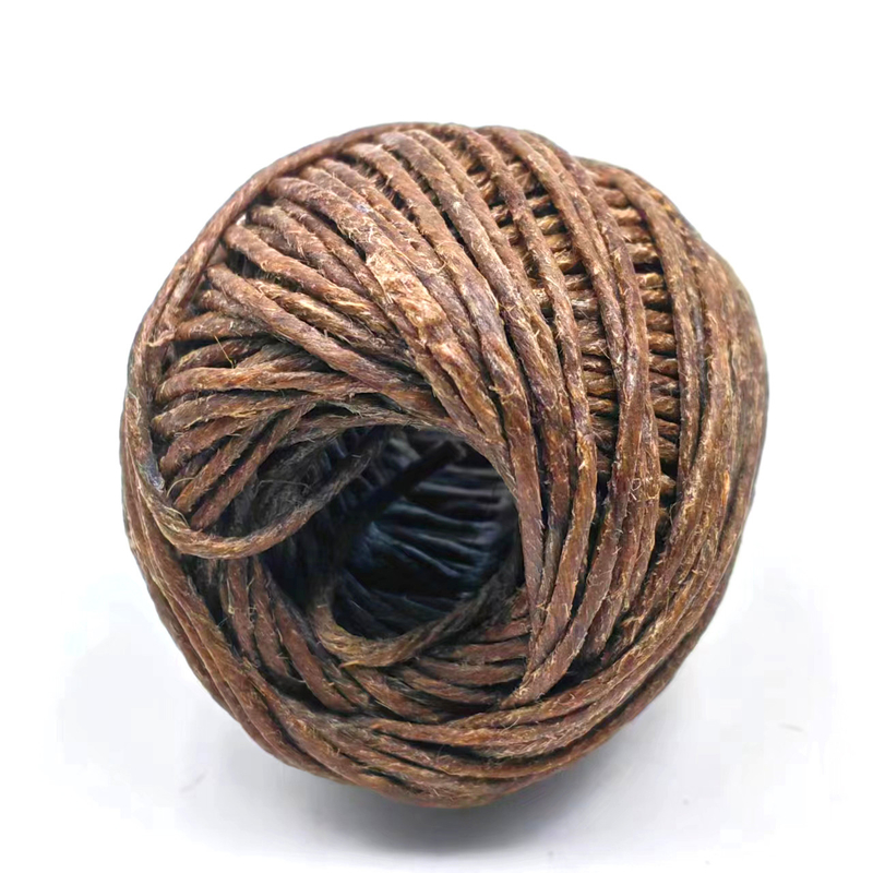 Artesanía de bricolaje respetuosa con el medio ambiente Cuerdas sostenibles de jute de 2 mm con 100% cáñamo y cera de abeja