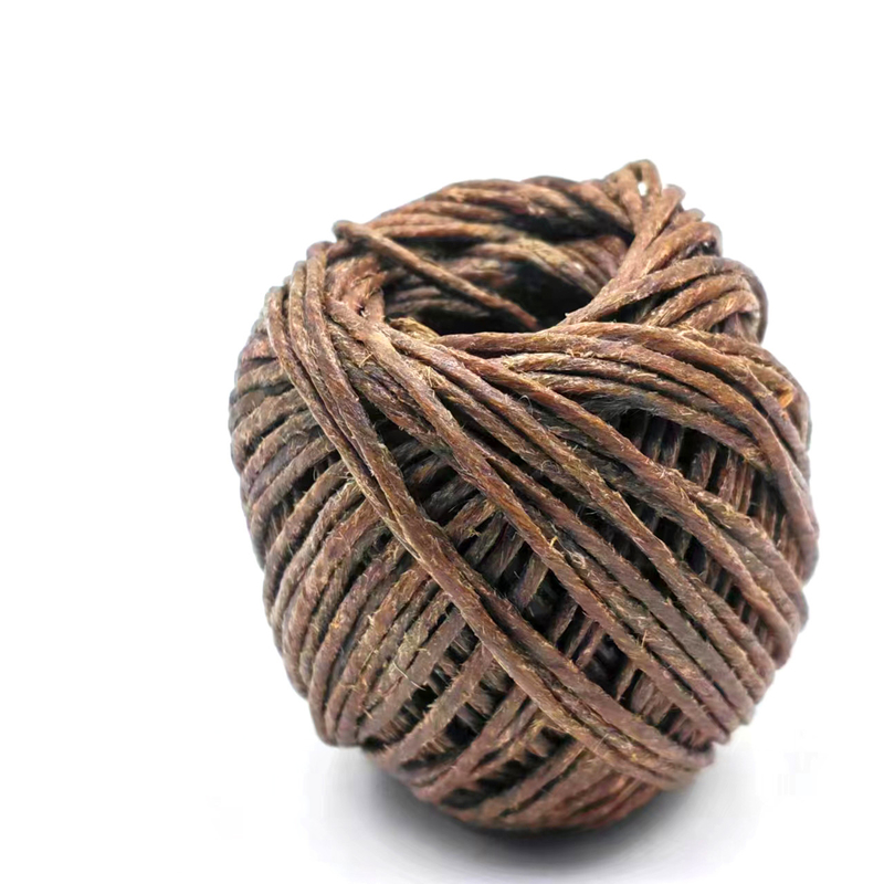 Artesanía de bricolaje respetuosa con el medio ambiente Cuerdas sostenibles de jute de 2 mm con 100% cáñamo y cera de abeja