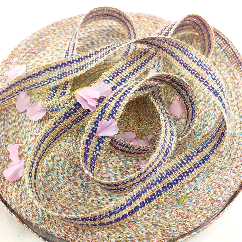 Tejido de jute de 25 mm para la decoración de las fiestas de Navidad 100% de tejido de jute