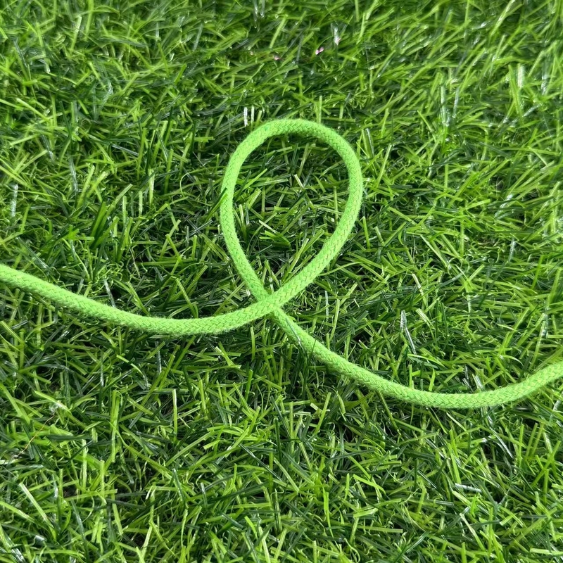 Diámetro y longitud personalizables de algodón de unión de cuerda de algodón tejido para el color verde punto