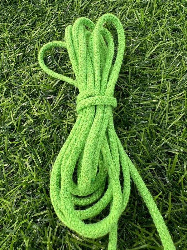 Diámetro y longitud personalizables de algodón de unión de cuerda de algodón tejido para el color verde punto