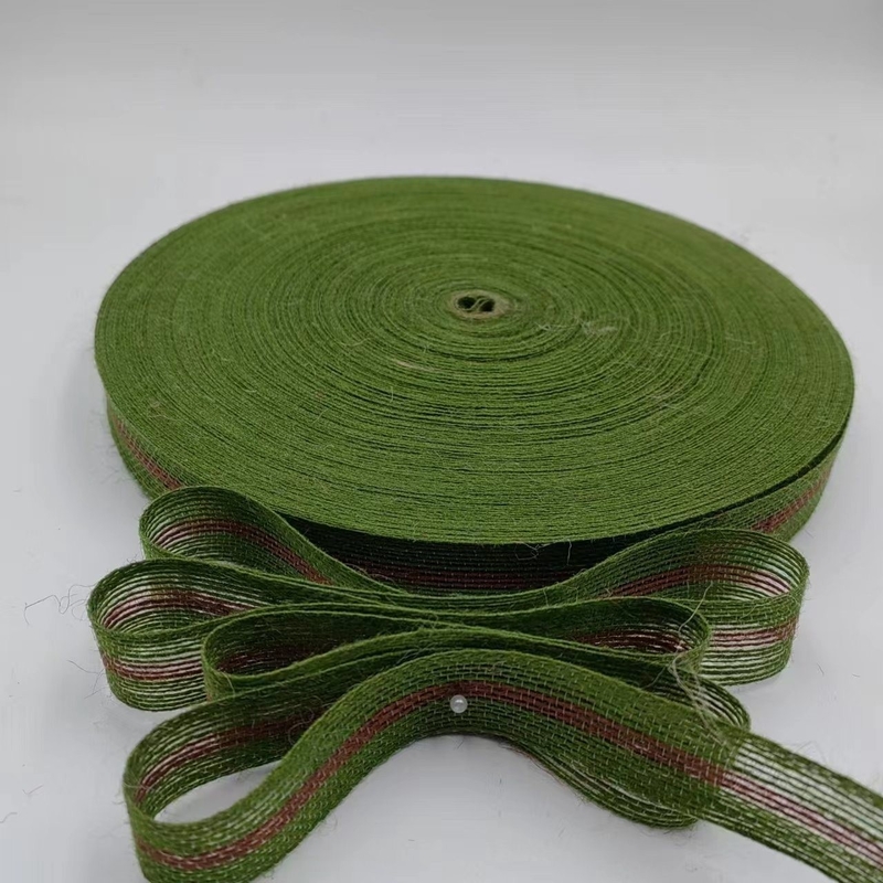 Fabricantes de telas de yute directo para líneas de pesca ecológicas en color salto verde