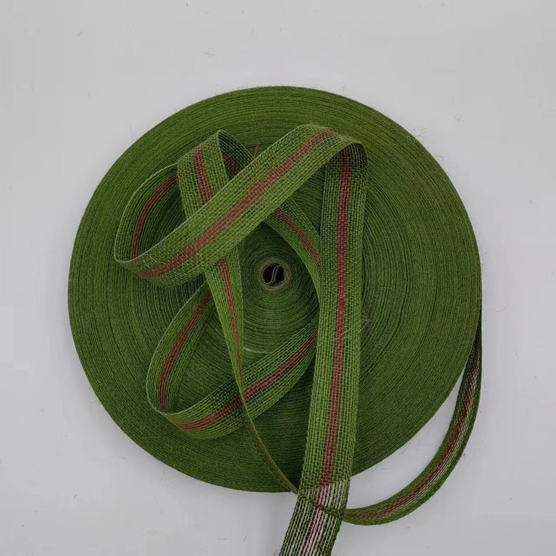 Fabricantes de telas de yute directo para líneas de pesca ecológicas en color salto verde
