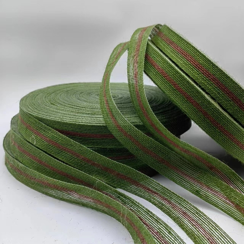 Fabricantes de telas de yute directo para líneas de pesca ecológicas en color salto verde