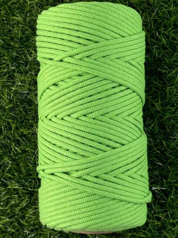 Cordones Directos 30 años de experiencia Cordón trenzado de algodón verde para ropa y accesorios