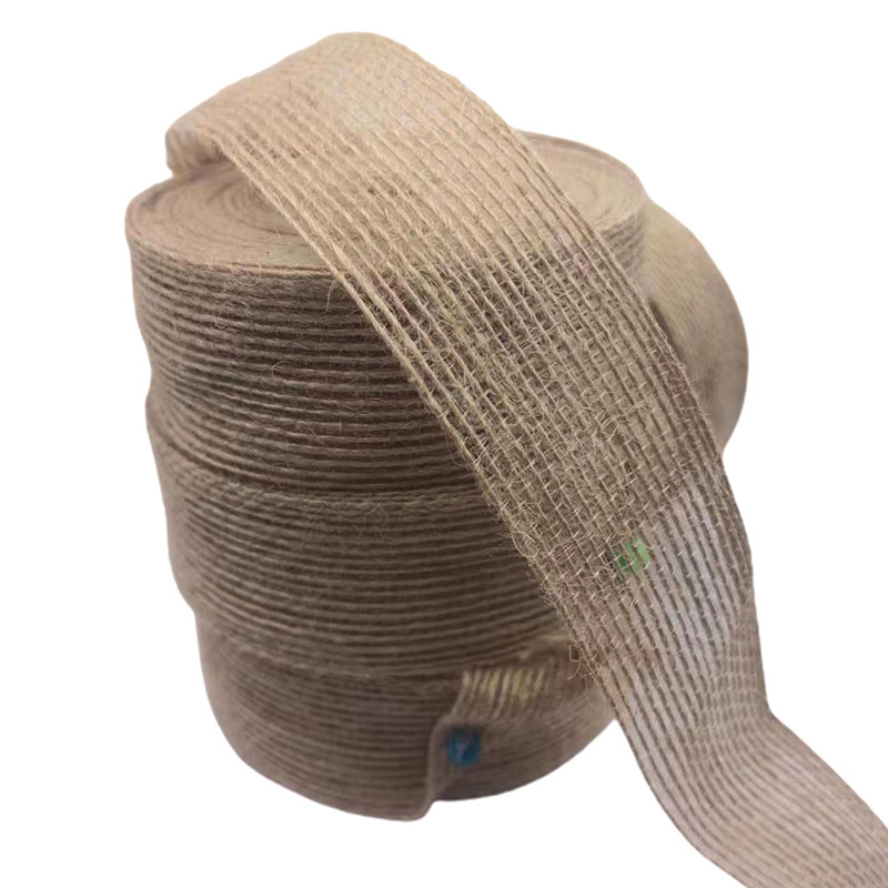 3cm de tejido de yute natural cinta de regalo de boda decoración cinta trenzada línea de pesca