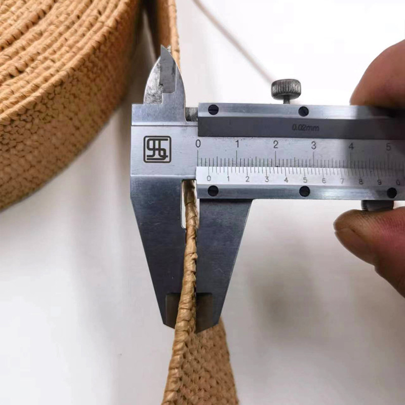65% de paja 35 % de látex trenzado de paja elástica de cinta trenzada de cinturón elástico para zapatos