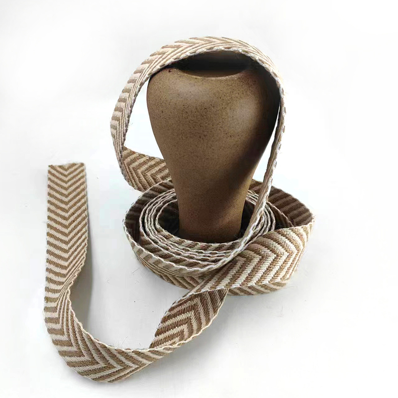 Cinturón tejido de 4 cm Herringbone Cereales de yute para el estilo vintage Accesorios de sombreros de verano