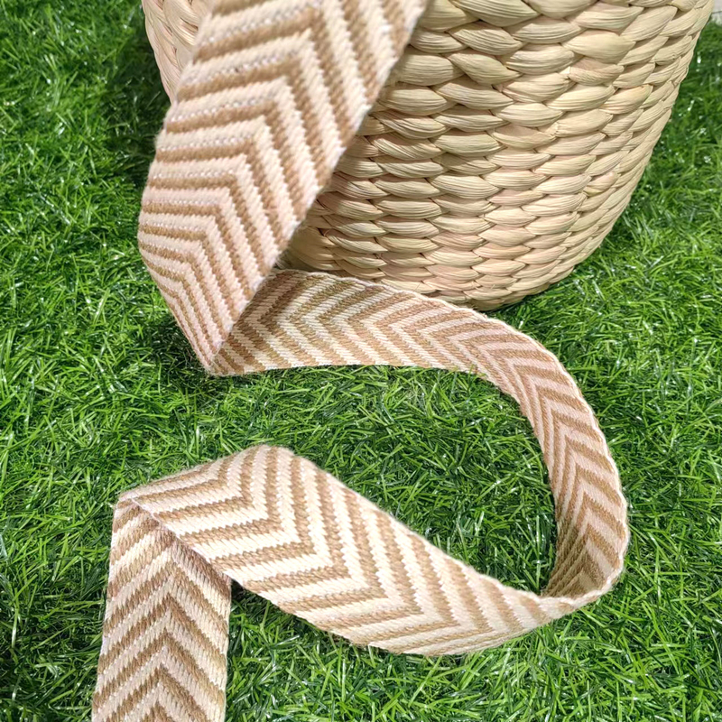 Cinturón tejido de 4 cm Herringbone Cereales de yute para el estilo vintage Accesorios de sombreros de verano