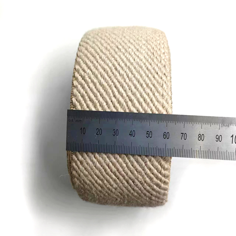 50% de yute 40% de látex 10% de poliéster Twill Tejido elástico para material de calzado sostenible