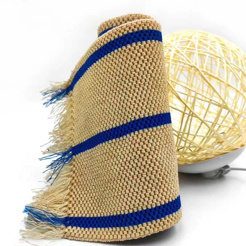 70% poliéster 30% látex cintura banda elástica con rayas azules para accesorios de ropa