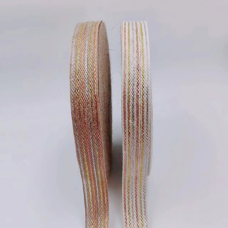 Cinturón de línea de pesca de color oro de protección ambiental de yute de especificaciones múltiples