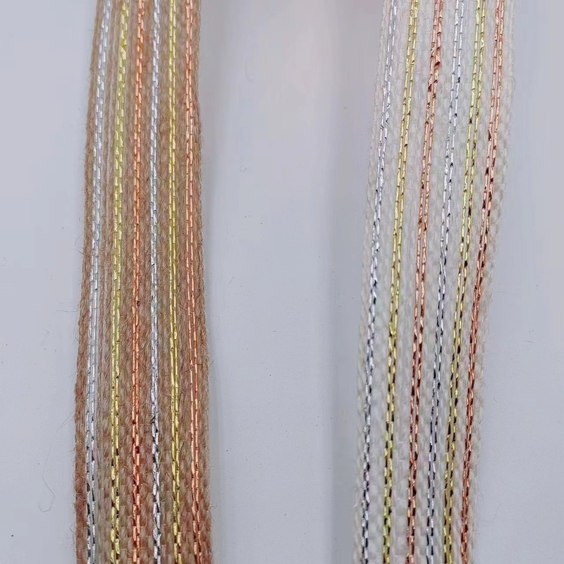 Cinturón de línea de pesca de color oro de protección ambiental de yute de especificaciones múltiples