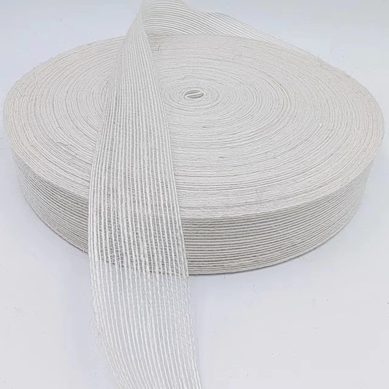 3.8cm cinta tejida de yute blanco puro perfecto para sus proyectos y necesidades de decoración B2B
