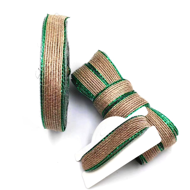 Rolos de cáñamo triturados de pescado de colores para zapatos 80% de yute 20% de poliéster Arco decorativo DIY