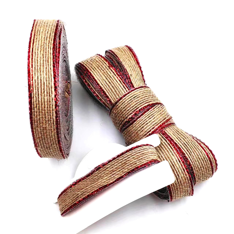 Rolos de cáñamo triturados de pescado de colores para zapatos 80% de yute 20% de poliéster Arco decorativo DIY