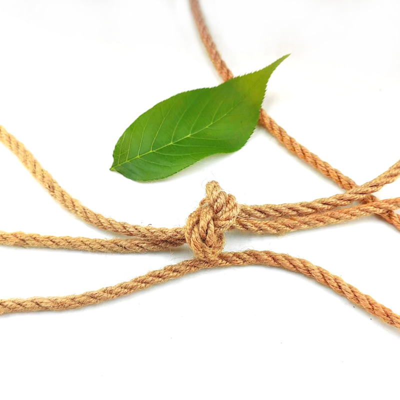 Cuerdas de cáñamo de yute natural de 4 mm de diámetro para decoración DIY Artesanías hechas a mano y embalaje de regalos