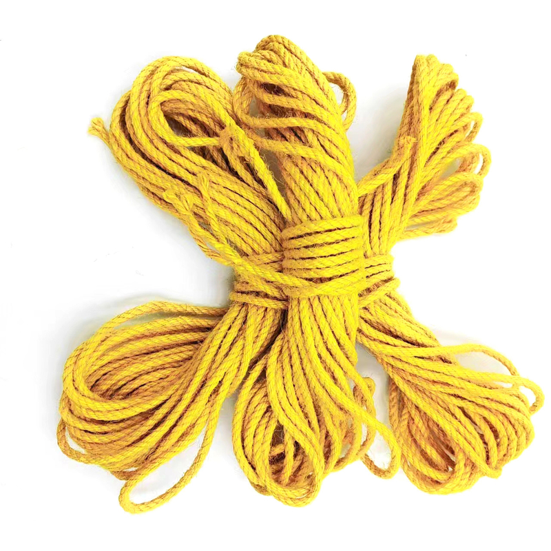 Cables de yute de color retorcido de 2,5 mm para coser ropa y accesorios de prendas de vestir
