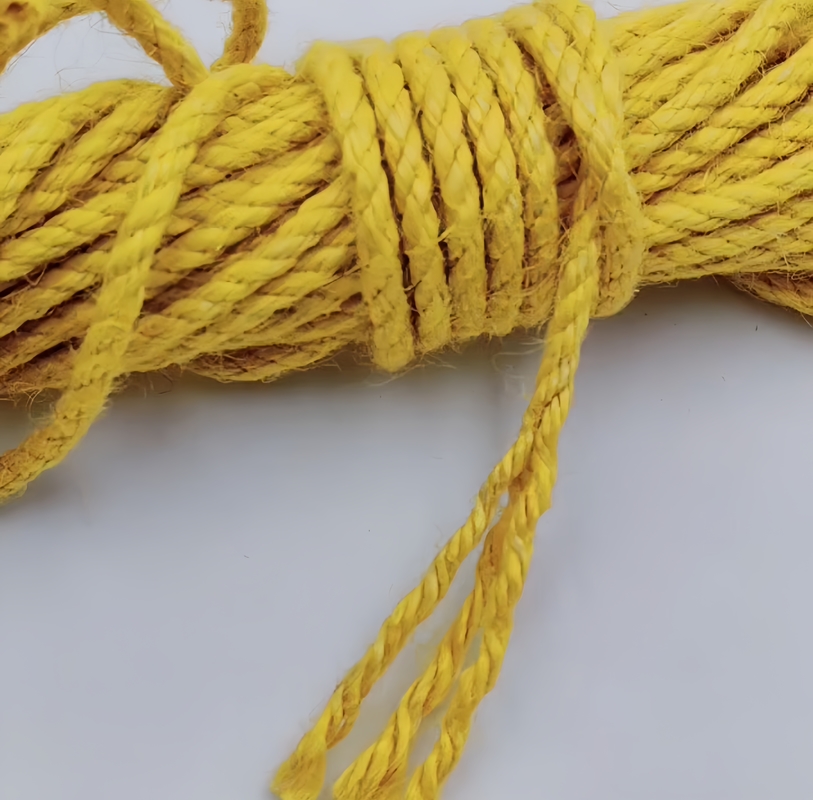 Cables de yute de color retorcido de 2,5 mm para coser ropa y accesorios de prendas de vestir