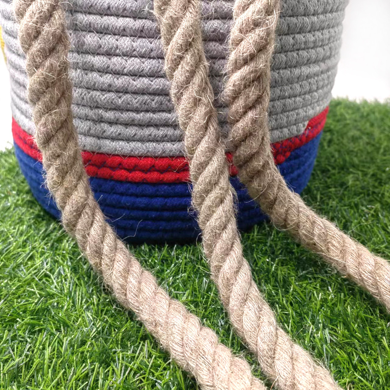 20 mm cuerda trenzada de yute cuerda retorcida de cáñamo cuerda para artesanía paisaje decorativo hecha a mano