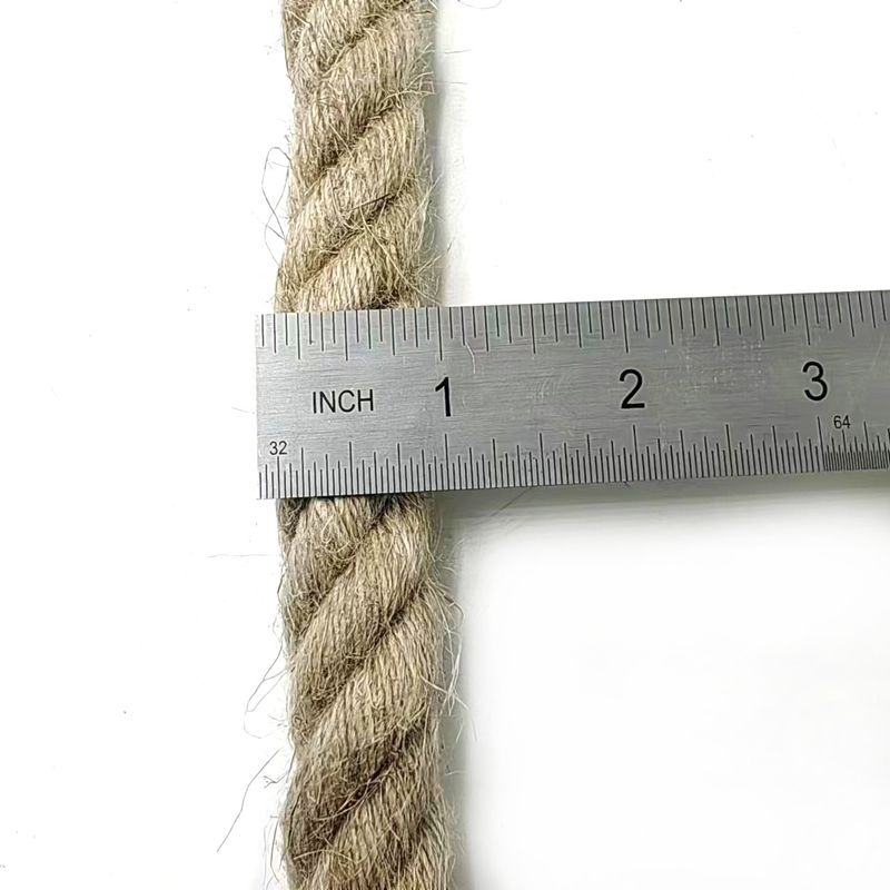 20 mm cuerda trenzada de yute cuerda retorcida de cáñamo cuerda para artesanía paisaje decorativo hecha a mano