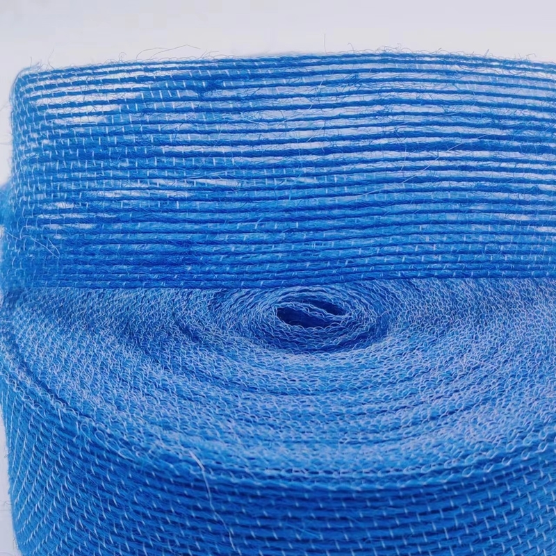 Apoyo 7 días Muestra de pedido Tiempo de entrega 4cm cinta de yute azul para la decoración de la caja de regalos