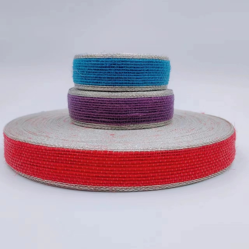 Oro de la línea de pesca de Phnom Penh caja de regalo de color de yute cinta decorativa de cinta