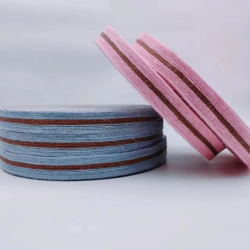 Tela de cinta de yute de tamaño personalizado de 3 cm para embalajes de regalos coloridos sostenibles