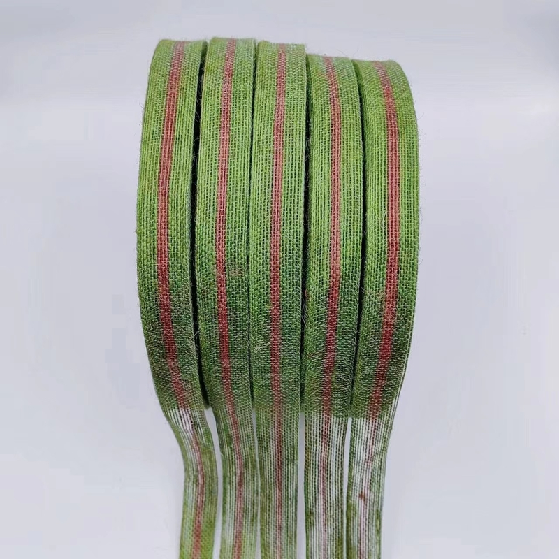 Tamaño Cintas tejidas de yute personalizadas Opción ecológica para prendas de vestir y textiles para el hogar