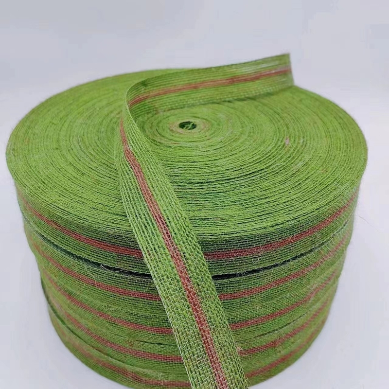 Tamaño Cintas tejidas de yute personalizadas Opción ecológica para prendas de vestir y textiles para el hogar