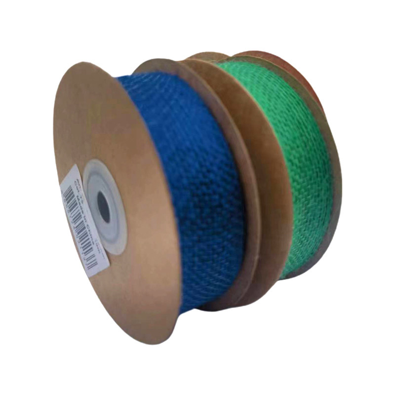 1 mm de espesor Red Green Blue Belt Roller Nylon Jute Ribbon Webbing para el cinturón de la bolsa