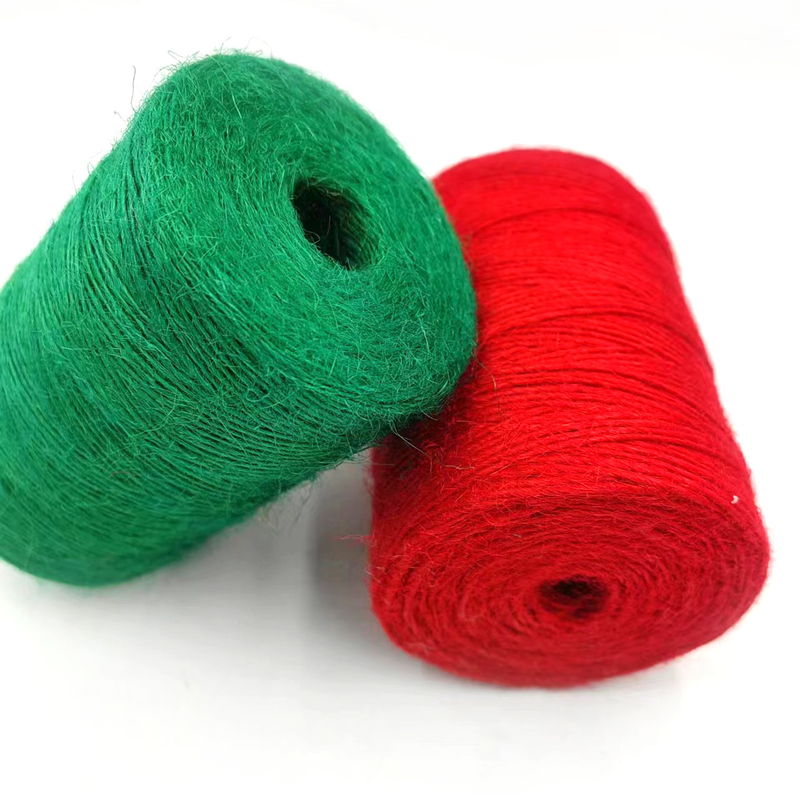 1 mm de colorido de yute Twine Roll Durable de yute cuerda de cuerda para cartón de regalo de embalaje