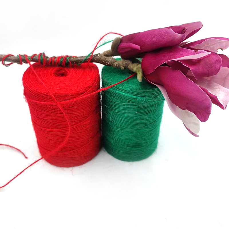 1 mm de colorido de yute Twine Roll Durable de yute cuerda de cuerda para cartón de regalo de embalaje