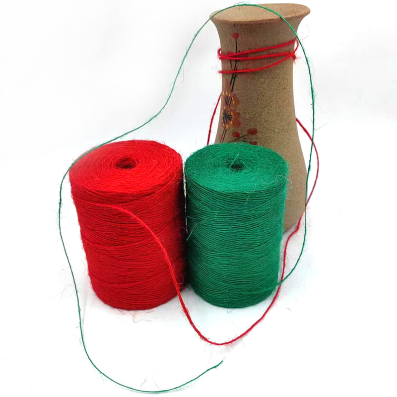 1 mm de colorido de yute Twine Roll Durable de yute cuerda de cuerda para cartón de regalo de embalaje