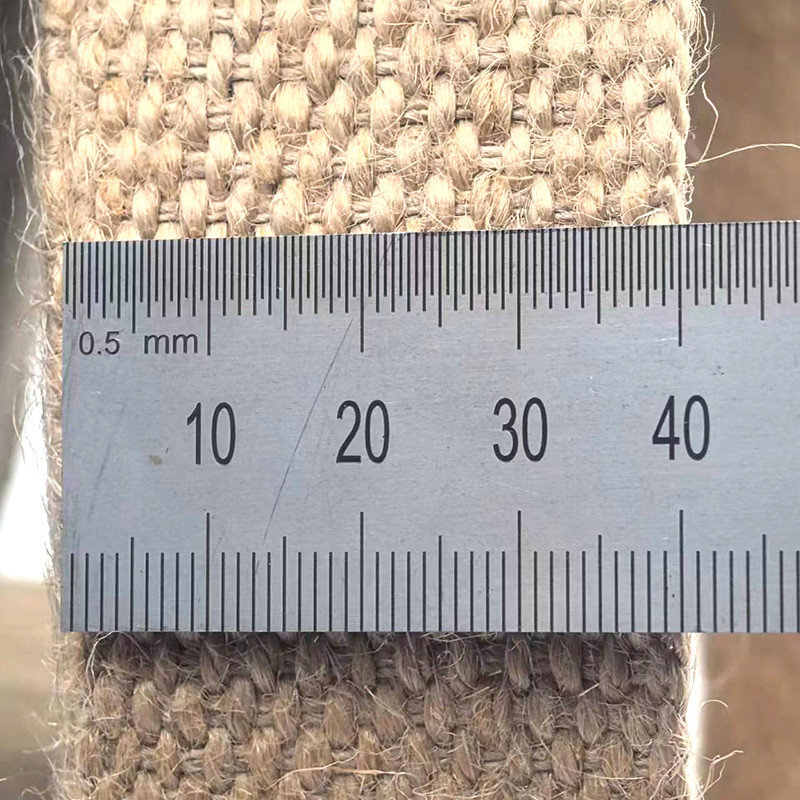 Tela de jute puro de 1,5 mm de grosor para la fabricación de prendas de vestir