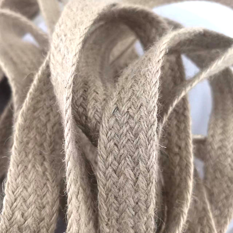 Tamaño personalizado 17 Cinturón de yute trenzado biodegradable Eco natural Cinturón de telaraña de 2,5 cm en colores