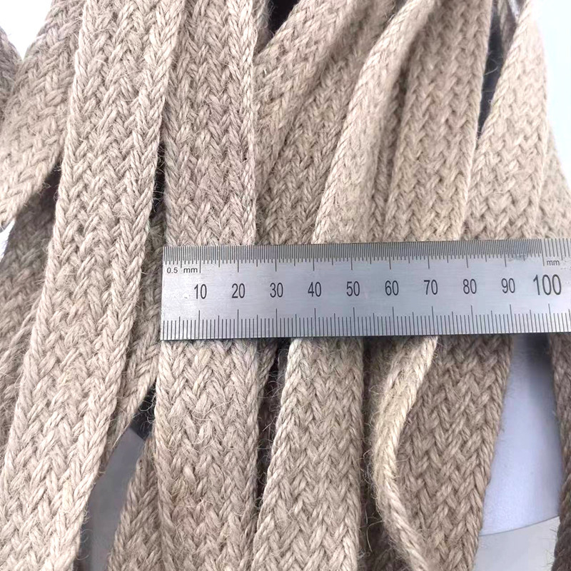 Tamaño personalizado 17 Cinturón de yute trenzado biodegradable Eco natural Cinturón de telaraña de 2,5 cm en colores