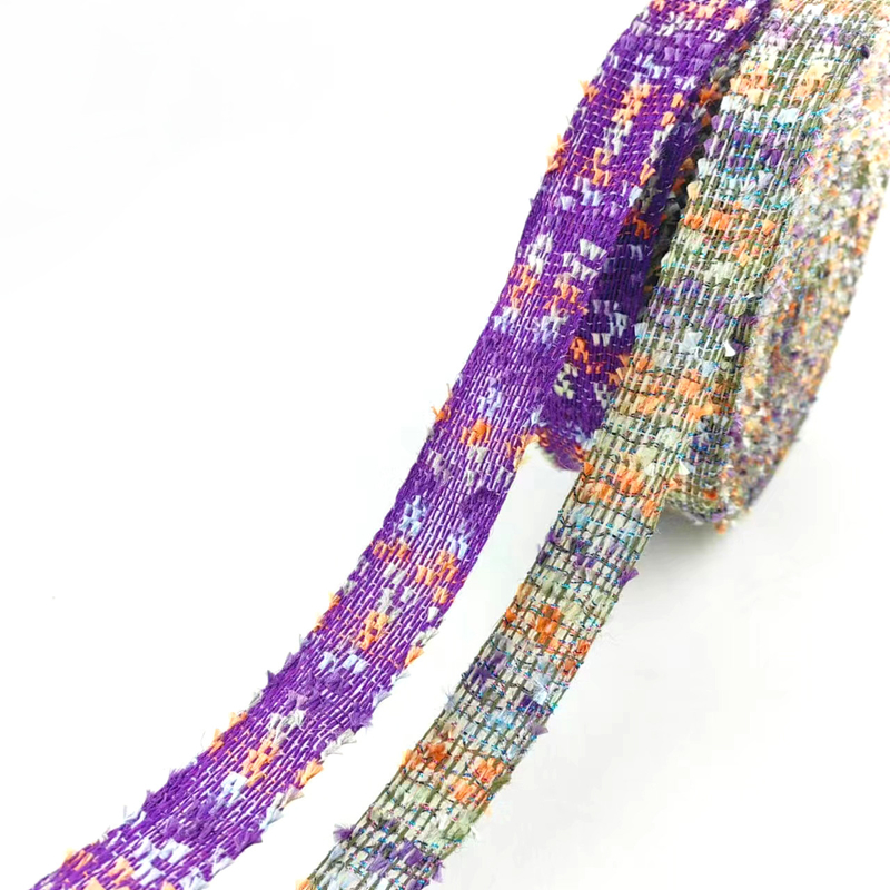 Accesorios para el cabello hechos a mano con cinta de arco Flores flotantes Superior 100% material de yute