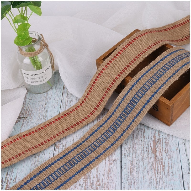 Accesorios de cordones y cordones de tamaño personalizado hechos de yute natural por los fabricantes
