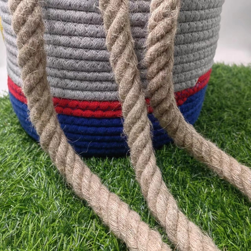 Cuerdas de yute Cuerdas decorativas y vendidas directamente por los fabricantes para aplicaciones de bolsas 2