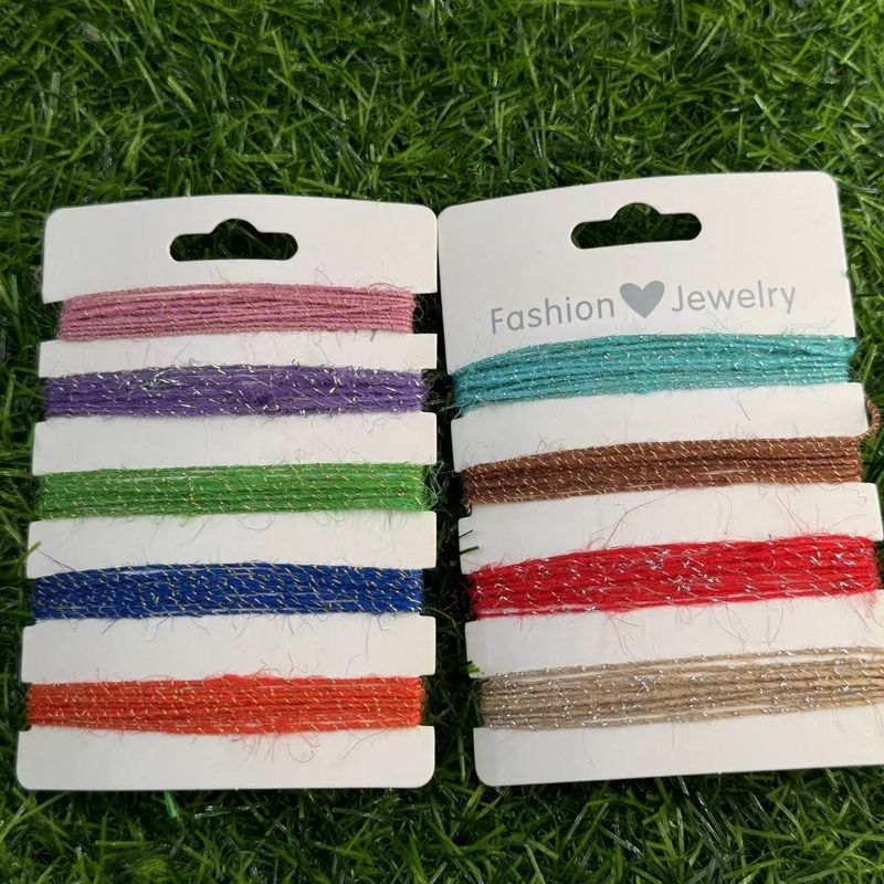 Largura personalizable Color transversal de cuerda de yute Decoración navideña hecha a mano