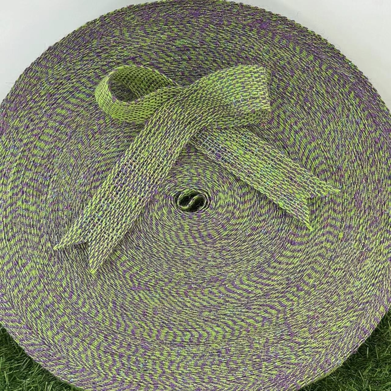 Decoración navideña cinta de oro de yute opción ecológica y sostenible para textiles para el hogar
