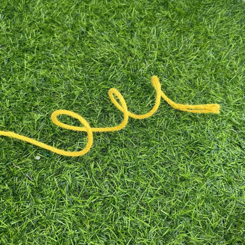 Color personalizado cuerda de fibra de yute fuerte torcida para requerimiento personalizado